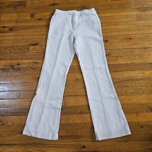 Sally Lapointe Trousers Wide Leg Cream Pants Size 4